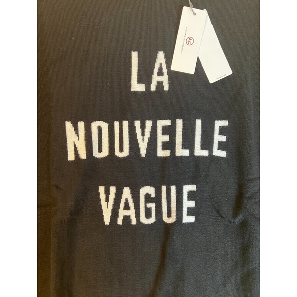 Adriano Goldschmied Cedic Crew Sweater Mens XL Black La Nouvelle Vague $198 NWT - Picture 7 of 9